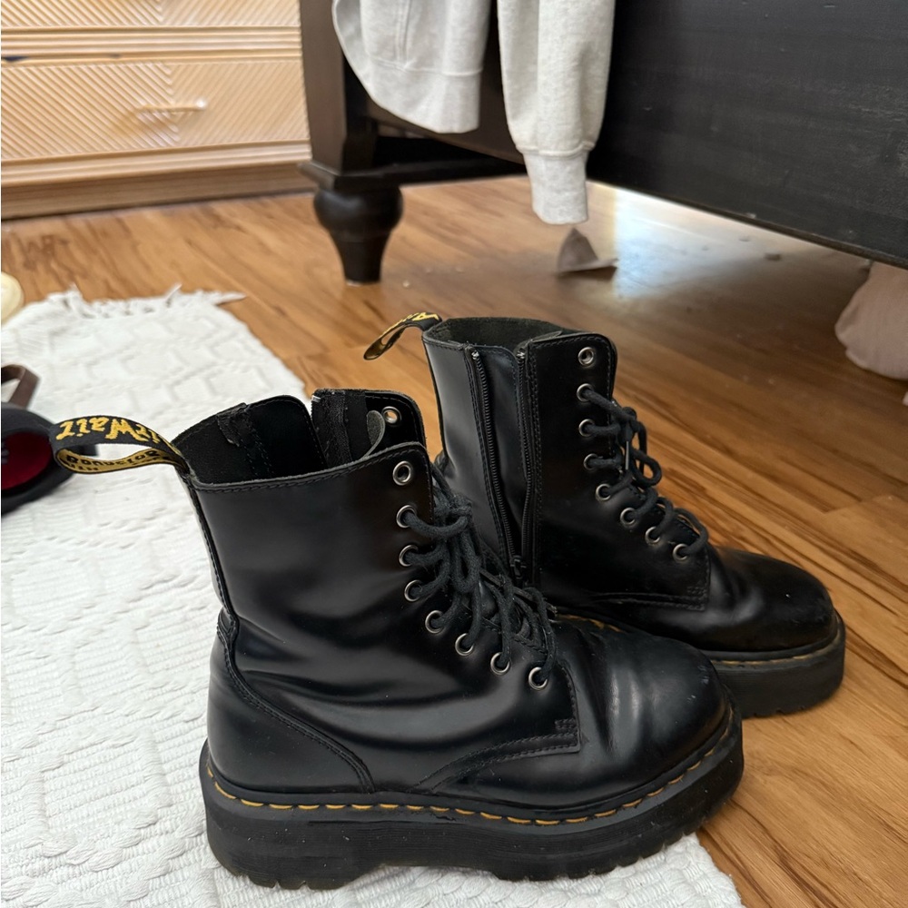 Dr. Martens Black Leather Boots